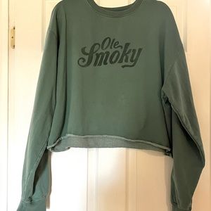 OLE SMOKY cropped sweatshirt
